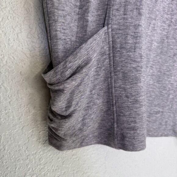 Eileen Fisher Top Womens Medium Tencel Stretch Terry Shirt Lagenlook Pockets NEW - Picture 7 of 12